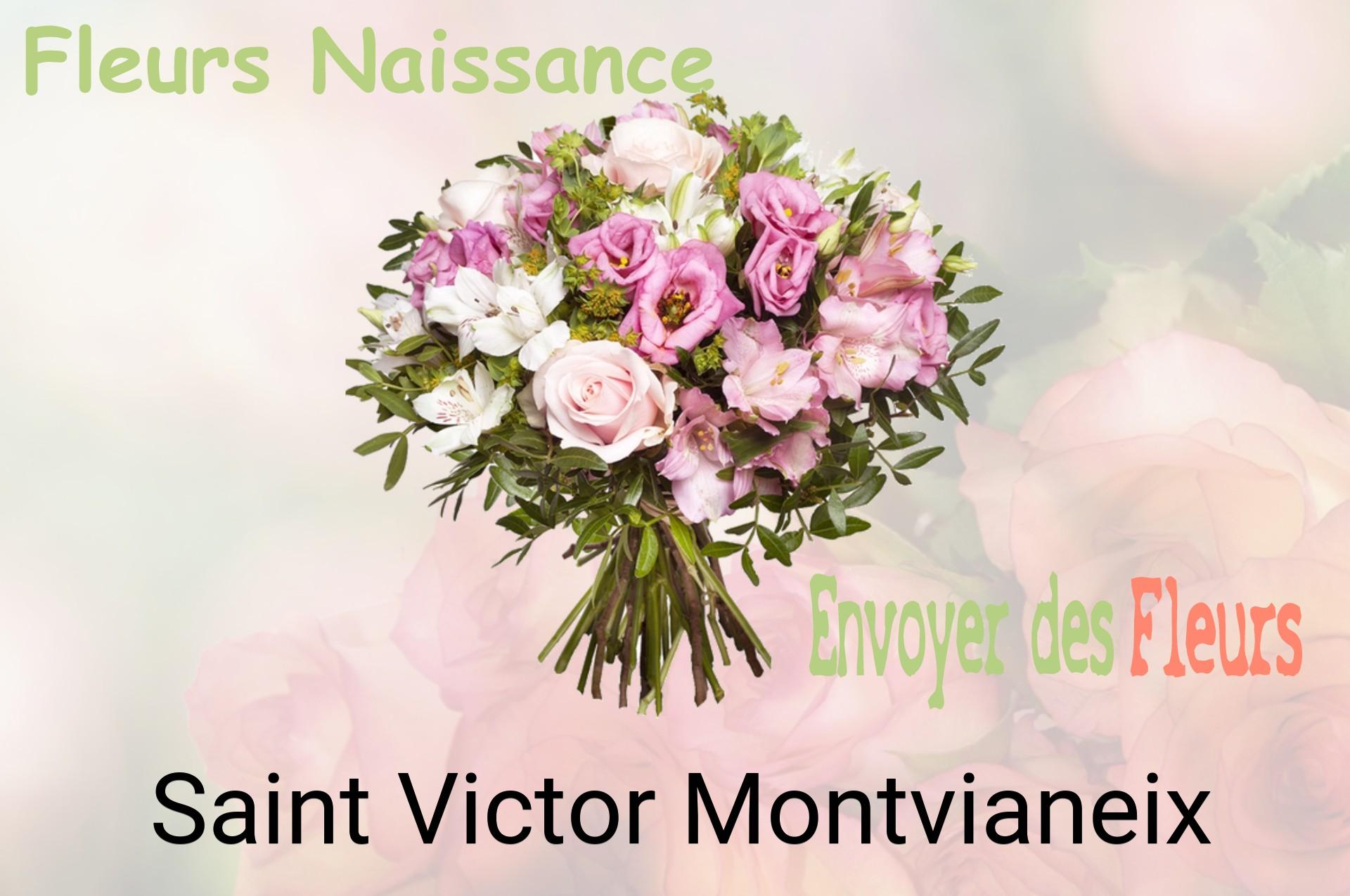 Bouquet de fleurs de naissance livré à Saint-Victor-Montvianeix
